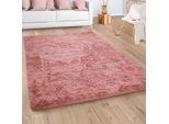 Paco Home Hochflor-Teppich »Silky 591« rechteckig 37 mm Höhe Uni-Farben, besonders weich und kuschelig