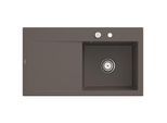 Villeroy und Boch Subway Style 50 Einbauspüle 335102TR rechts, mit Ablaufgarnitur, 900 x 510 mm, Excenterbetätigung, timber CeramicPlus