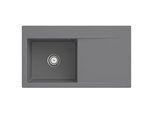 Villeroy und Boch Subway Subway Style 50 Einbauspüle 335201SL Becken links, 900 x 510 mm, Ablaufgarnitur mit Handbetätigung, Stone