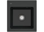 Villeroy und Boch Subway 45 XS Einbauspüle 678100S5 Spülbecken, 475 x 510 mm, ebony CeramicPlus