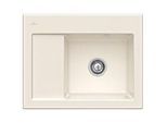 Villeroy und Boch Subway 45 Compact Einbauspüle 331301KR rechts, mit Ablaufgarnitur, 650 x 510 mm, Handbetätigung, crema CeramicPlus