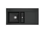 Villeroy und Boch Subway 60 Einbauspüle 677000S5 Spülbecken links, 1000 x 510 mm, ebony CeramicPlus