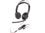 Poly Blackwire 5220 Stereo USB-C-Headset +3,5-mm-Stecker +USB-C/A-Adapter (Packungseinheit)
