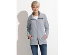 Fleecejacke CLASSIC BASICS, Damen, Gr. 54, grau, 100% Polyester, unifarben, figurumspielend, Jacken Fleecejacke