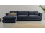 LeGer Home by Lena Gercke Ecksofa »Avelina«, (2 St.), Breite 297 cm, in Cord- und Chenille- Stoff, Rückenkissen mit Federn