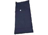 Deckenschlafsack POLYDAUN "Stormvogel Ecolight 85x210 cm navy", blau (navy), Schlafsäcke, B/L: 85cm x 210cm, umlaufender Reißverschluss, Obermaterial: 100% Baumwolle, L:210cm