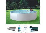 Rundpool KONIFERA "Standard", weiß, H:90cm Ø:360cm, Schwimmbecken, inkl. Zubehör in verschiedenen Größen