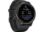 Smartwatch GARMIN "Venu 2", schwarz, Smartwatches, 25 vorinstallierten Sport-Apps