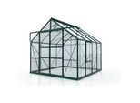 Xxxl Gewächshausbausatz , Grün , Metall, Kunststoff, Glas , 257x231.8x258 cm , Gartenzubehör, Garten- & Gewächshäuser
