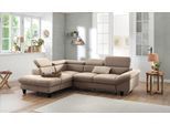 Home affaire Ecksofa »Pilot L-Form«, mit Kopfteilverstellung, optional Bettfunktion und Bettkasten
