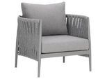 Amatio Loungesessel , Grau , Metall, Textil , Füllung: Schaumstoff , konisch , 93x70x83 cm , inklusive Armlehnen , Gartenmöbel, Loungemöbel, Lounge-serien