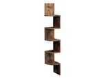 Boxxx Eckregal , Braun , Holzwerkstoff , 5 Fächer , 20x127.5x20 cm , Beimöbel erhältlich, hängend , Büromöbel, Büromöbel-Sets & Büromöbel-Serien, Büromöbelserien