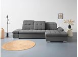 COTTA Ecksofa »Holiday L-Form mit Sitztiefen-, Armteil- und Kopfteilverstellung«, wahlweise mit Bettfunktion inkl. Bettkasten