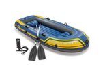 Intex Schlauchboot Challenger 3 Set | 295 x 137 x 43 cm | bis 320 kg