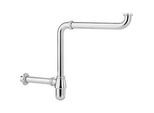 Raumspar-Siphon Messing verchromt - DN32 (1 1/4'')