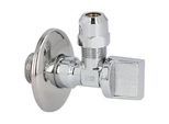 ASW Kugel-Eckventil 1/2'' x 3/8'' - Messing verchromt