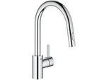 Spültischmischer Grohe Eurosmart Cosmopolitan mit herausziehbare Geschirrbrause, Ausladung 223 mm, chrom - 31481001