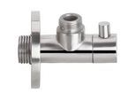 Design Eckventil 1/2'' x 3/8'' - Edelstahl gebürstet