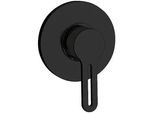 Unterputz-Brausemischer Enzan, Rosette Ø 116 mm mit Wandeinbaukörper, schwarz matt