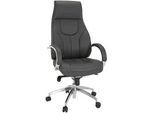 Mid.you Chefsessel , Grau , Textil , Drehkreuz , 72x125x66 cm , Wippmechanik mit Härtegradeinstellung, ergonomische Rückenlehne , Büromöbel, Bürostühle, Chefsessel