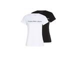Calvin Klein Jeans T-Shirt »INSTITUTIONAL LOGO 2-PACK TEE«, (Packung, 2er-Pack), mit Logoschriftzug