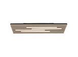 LED-Deckenleuchte Pani Schwarz/Edelstahl max. 24 Watt Deckenlampe