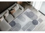 Teppich OBSESSION "Avantgarde 101", grau, B:160cm H:8mm L:230cm, Polyester, Teppiche, Teppich, modernes Design, waschbar, In- und Outdoor, Balkon, Terrasse