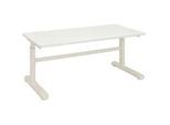Flexa Jugendschreibtisch , Weiß , Holzwerkstoff , rechteckig , Kufe , 60x50-74x120 cm , höhenverstellbar , Büromöbel, Schreibtische, Kinder & Jugendschreibtische