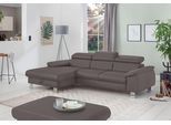 COTTA Ecksofa Komaris, Ecksofa, wahlweise mit RGB-LED-Beleuchtung und Bettfunktion/Bettkasten