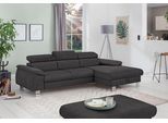 COTTA Ecksofa Komaris, Ecksofa, wahlweise mit RGB-LED-Beleuchtung und Bettfunktion/Bettkasten
