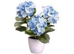 P & B Kunstpflanze , Blau, Grün , Kunststoff , 32 cm , Dekoration, Blumen & Blumentöpfe