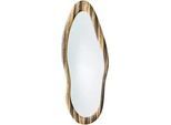 Xora Wandspiegel , Braun , Glas, Holzwerkstoff , oval , 60x150x2.7 cm , Ganzkörperspiegel , Garderobe, Garderobenspiegel