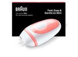 IPL-Haarentferner BRAUN "Silk-expert PL1000", rosa (weiß, rosa), IPL-Haarentferner, Damen, Mini-Haarentfernungsgerät, kompakte Größe für unterwegs