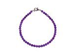Armband FIRETTI "Schmuck Geschenk Silber 925 Armschmuck Armband Edelstein Amethyst" Gr. 17, bunt (silberfarben, lila, lila), Armbänder, Damen, 17, Silber 925 (Sterlingsilber), Armband, Made in Germany - mit Amethyst