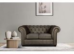 Home affaire 2-Sitzer "CHARENTE, Chesterfield-Sofa, Wellenfederung, Masse: B/T/H: 147/89/74 cm" mit edler Knopfheftung und typischen Armlehnen