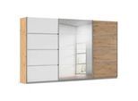 Kleiderschrank RAUCH "Schwebetürenschrank OTTO ́s Choice Garderobe Schrank TOP ANGEBOT Avola", weiß (eiche artisan, alpinweiß), B:360cm H:229cm T:62cm, Holzwerkstoff, Schränke, mit eleganten Zierleisten in Chrom, Schwarz oder Weiß MADE IN GERMANY