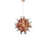 Endon Hängeleuchte , Bronzefarben , Glas , rund , 120 cm , Ce , Lampen & Leuchten, Innenbeleuchtung, Hängeleuchten, Pendelleuchten