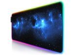 CSL RGB Gaming Mauspad, Gaming Mauspad - 800 x 300 mm XL Mousepad - LED Multi Color, Stars