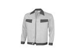 QUALITEX HIGH QUALITY WORKWEAR Bundjacke basic 2-farbig weiss/grau Damen: 44 Herren: 50