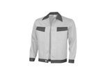QUALITEX HIGH QUALITY WORKWEAR Bundjacke basic 2-farbig weiss/grau Damen: 60 Herren: 66