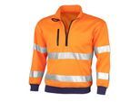QUALITEX HIGH QUALITY WORKWEAR Sweatshirt signal warnorange Damen: 68 Herren: 6XL