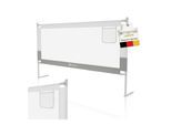 Juskys Baby Bettgitter Jaron 180 cm - höhenverstellbar, kombinierbar - Bett Rausfallschutz - Grau