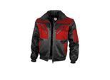 QUALITEX HIGH QUALITY WORKWEAR Pilotenjacke pilotenjacke schwarz/rot Damen: 40 Herren: M