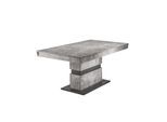 byLIVING Esstisch MATTHEW, Breite 160 cm, Auszug 215 cm, Beton-Optik/dunkelgrau
