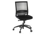 hjh OFFICE Profi Bürostuhl PORTO ECO Stoff / Netzstoff ohne Armlehnen