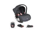 Moni Babyschale Trio Set mit Isofixbasis Royal, i-Size (40 - 87cm) Adapter rosa
