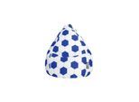 BeanBag FANKURVE XL blau-weiß