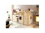 TiCAA Hochbett "Malte" Kiefer Natur Classic