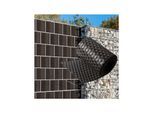 NYVI Polyrattan Sichtschutzstreifen Privafence 255 x 19 cm - Sichtschutz für Doppelstabmatten Zaun Farbe:Dunkelbraun;Anzahl:6