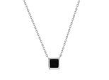 Kette mit Anhänger VIVANCE "925-Sterling Silber rhodiniert", weiß, Halsketten, Damen, 42+3cm, Silber 925 (Sterlingsilber), L: 45 B: 6mm, glänzend, B:6mm